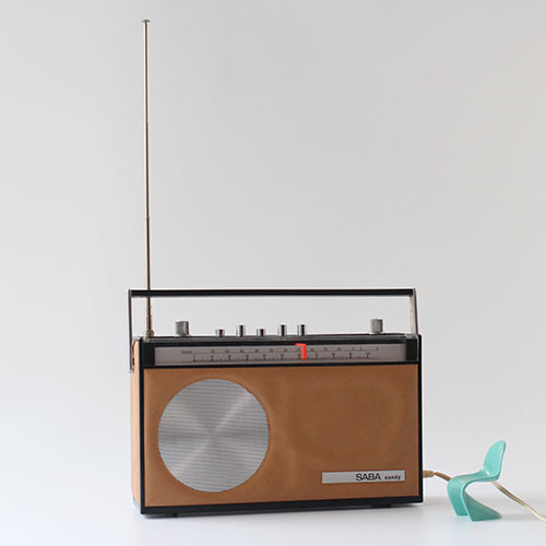 vintage SABA sandy radio