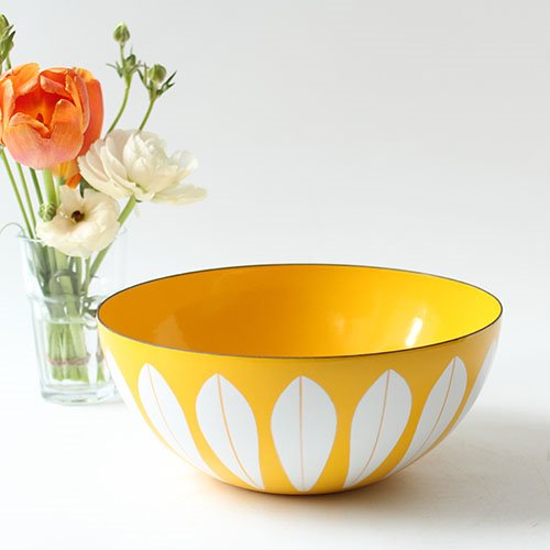 vintage cathrineholm bowl (yellow)#02