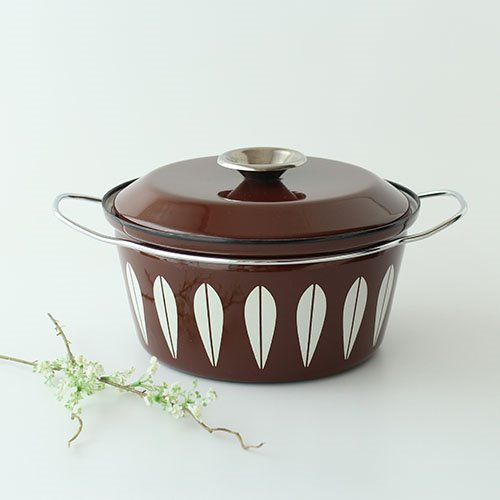 vintage cathrineholm brown pot