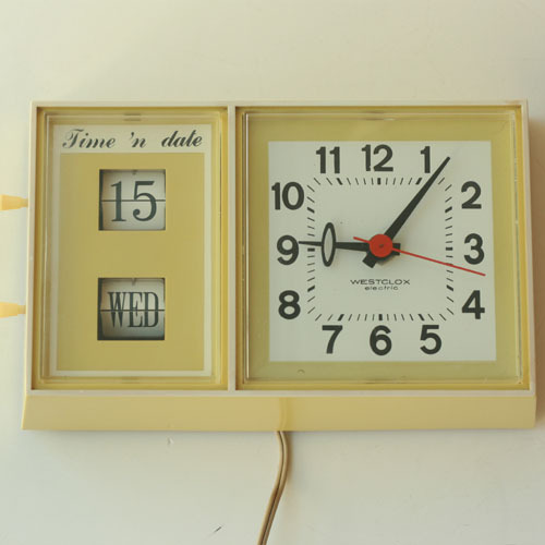           vintage westclox green wall clock (재입고) 