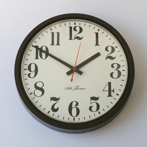 vintage westclox wall school clock