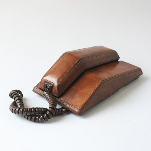  Vintage Leather Telephone 