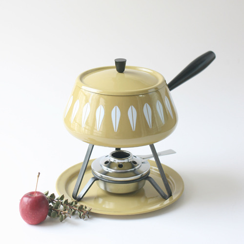 vintage cathrineholm fondue pot set