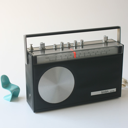 vintage SABA sandy radio