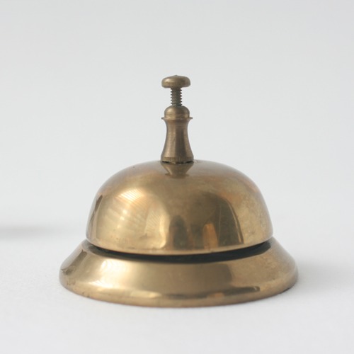 antique brass counter bell