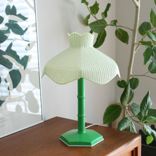 vintage green plastic lamp