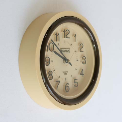 vintage Bulova wall clock 