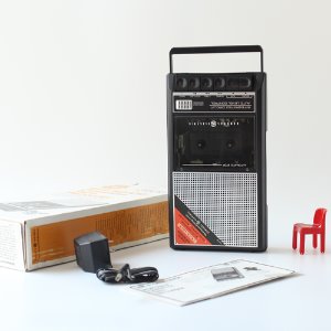 vintage GE cassette tape reccoder