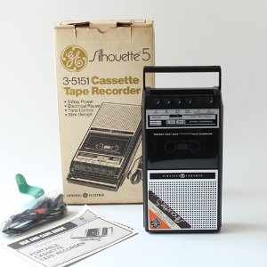 vintage GE cassette tape reccoder #05