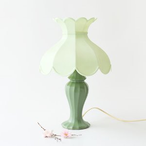 vintage GREEN plastic lamp