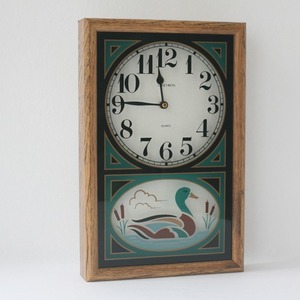 vintage Verichron Mallard Duck wall clock 재입고