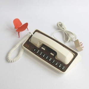 vintage GTE button phone