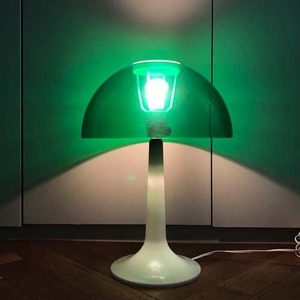 vintage green &amp; white mushroom lamp 리빙센스 1월호 제품