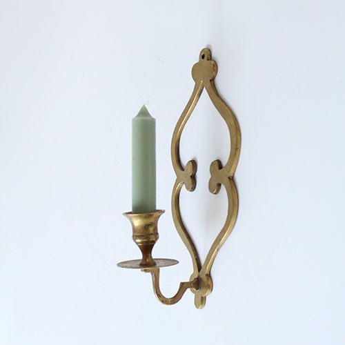 Vintage Brass wall CANDLE HOLDER