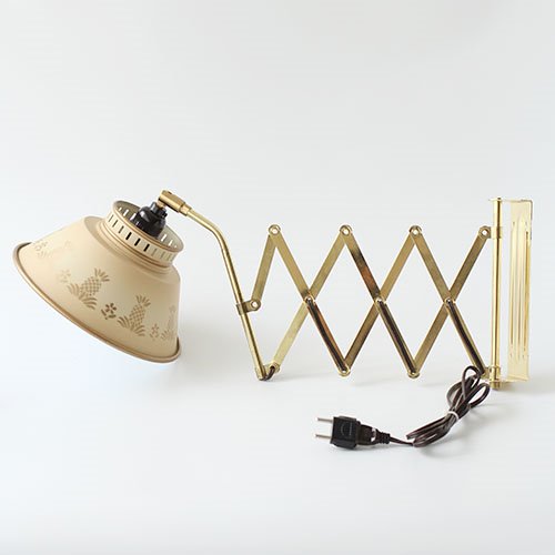 vintage beige Scissor Lamp #02