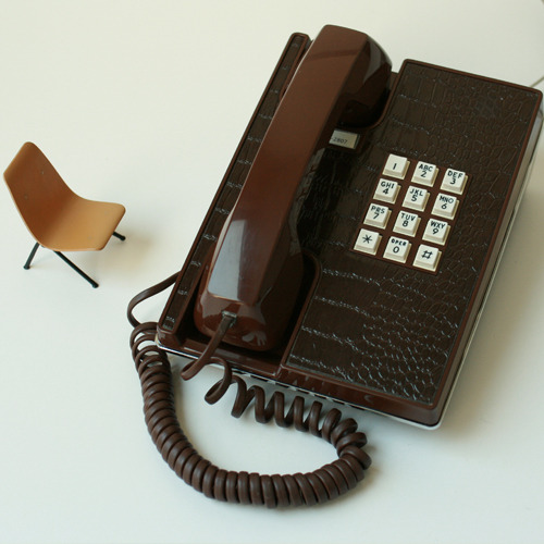 vintage brown desk phone(재입고)