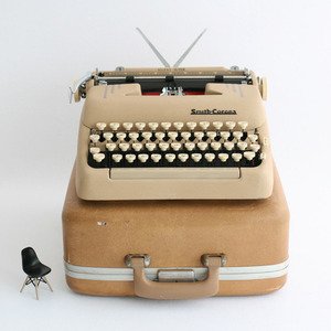 vintage Smith Corona typewriter #beige